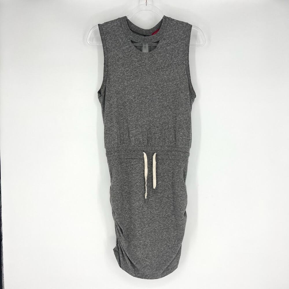 n:PHILANTHROPY Sleeveless Knit Dress‎ Drawstring Waist Heather Gray M